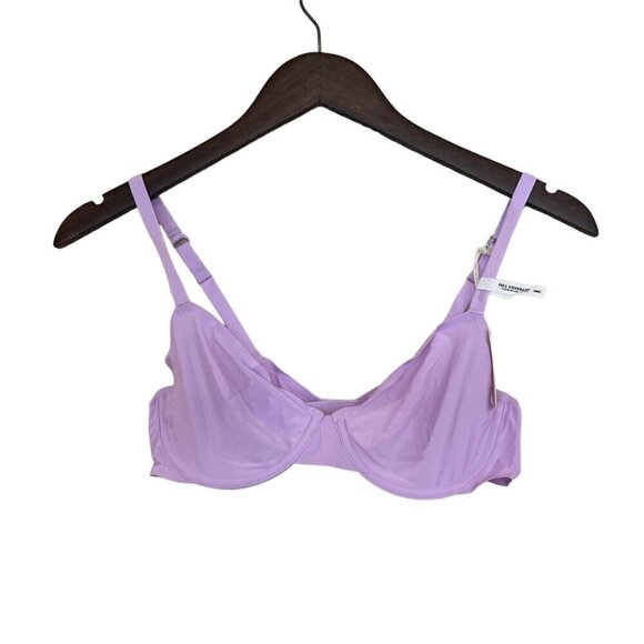 Smoothez Aerie Mesh Unlined Smoothing Bra Lilac Size 36C NWT - Picture 1 of 7
